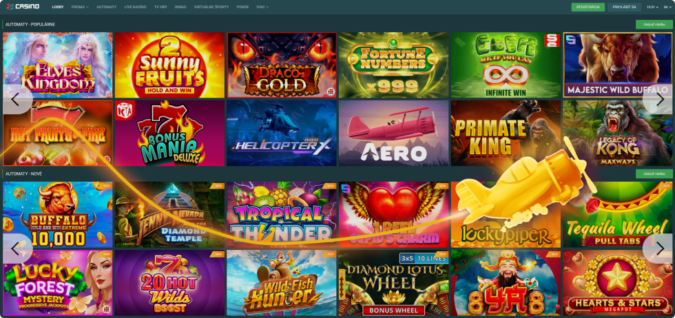 22Casino Hra Naživo