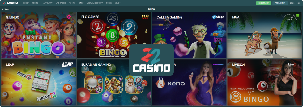 22Casino Online Automaty